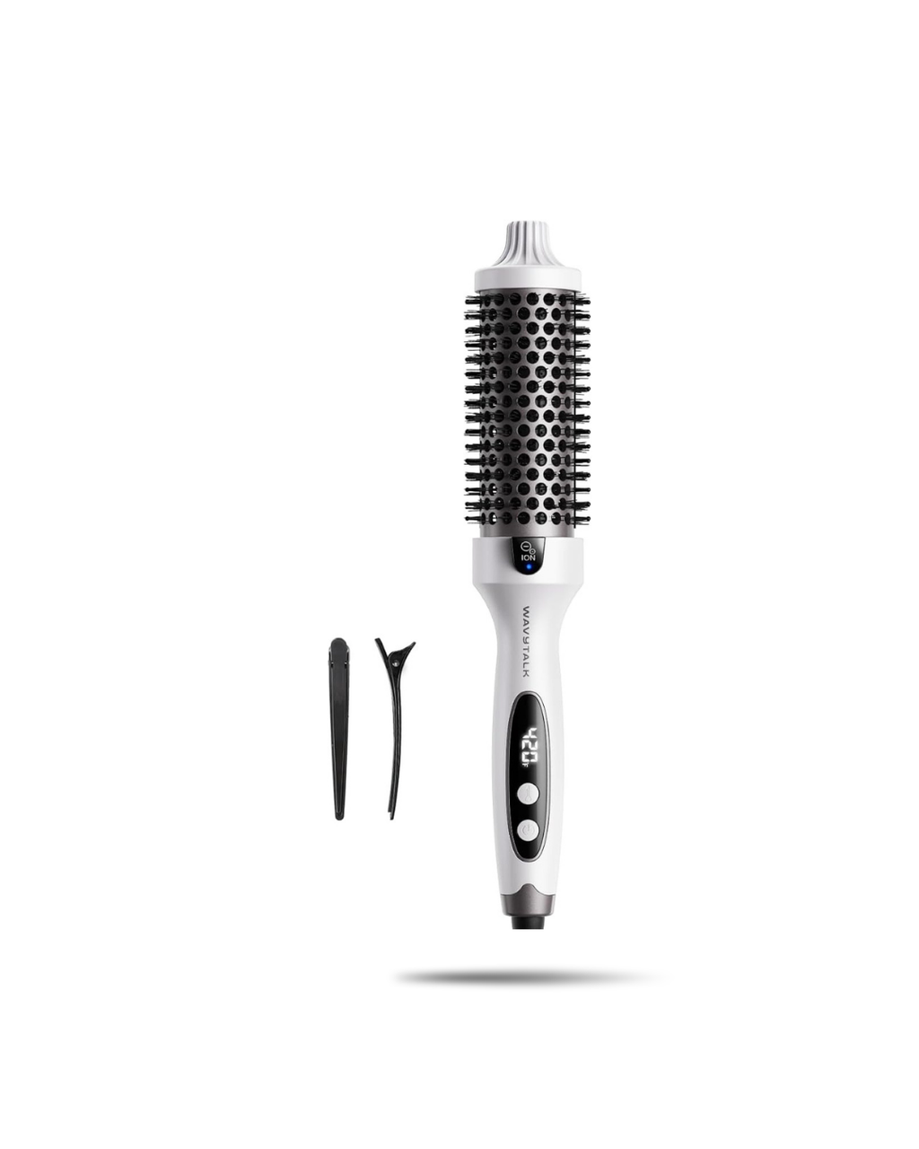 Wavytalk Pro Blowout Brush Bundle – 1.5" Ionic Thermal Brush with 5 Heat Settings & Dual Voltage