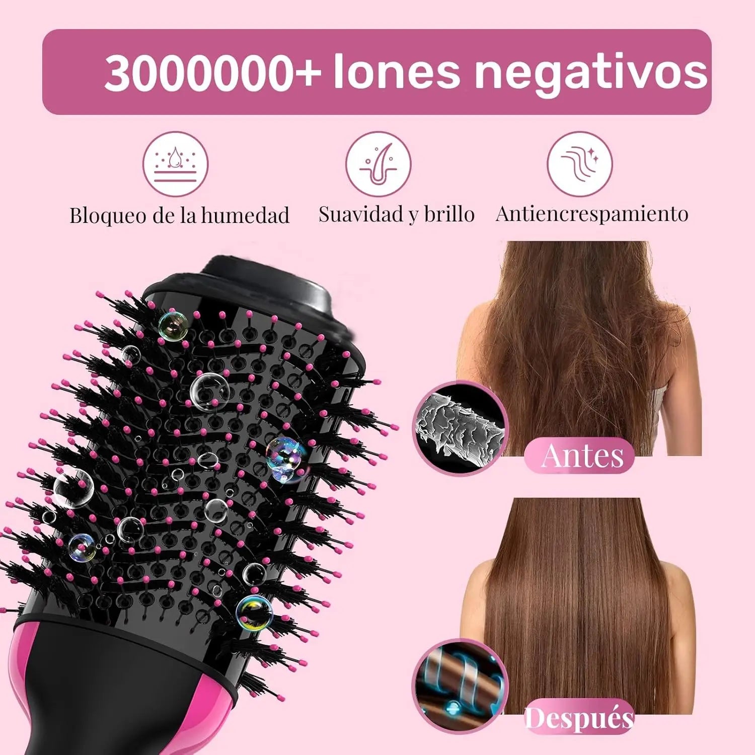 Multifunctional Hair Dryer Brush – 4-in-1 Hot Air Styler for Drying, Straightening, Curling & Volumizing Hair