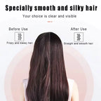 Electric Hot Hair Straightening Comb – Ionic Anti-Scald Hair Straightener Brush for Fast Smoothing & Styling at Home
