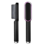 Electric Hot Hair Straightening Comb – Ionic Anti-Scald Hair Straightener Brush for Fast Smoothing & Styling at Home