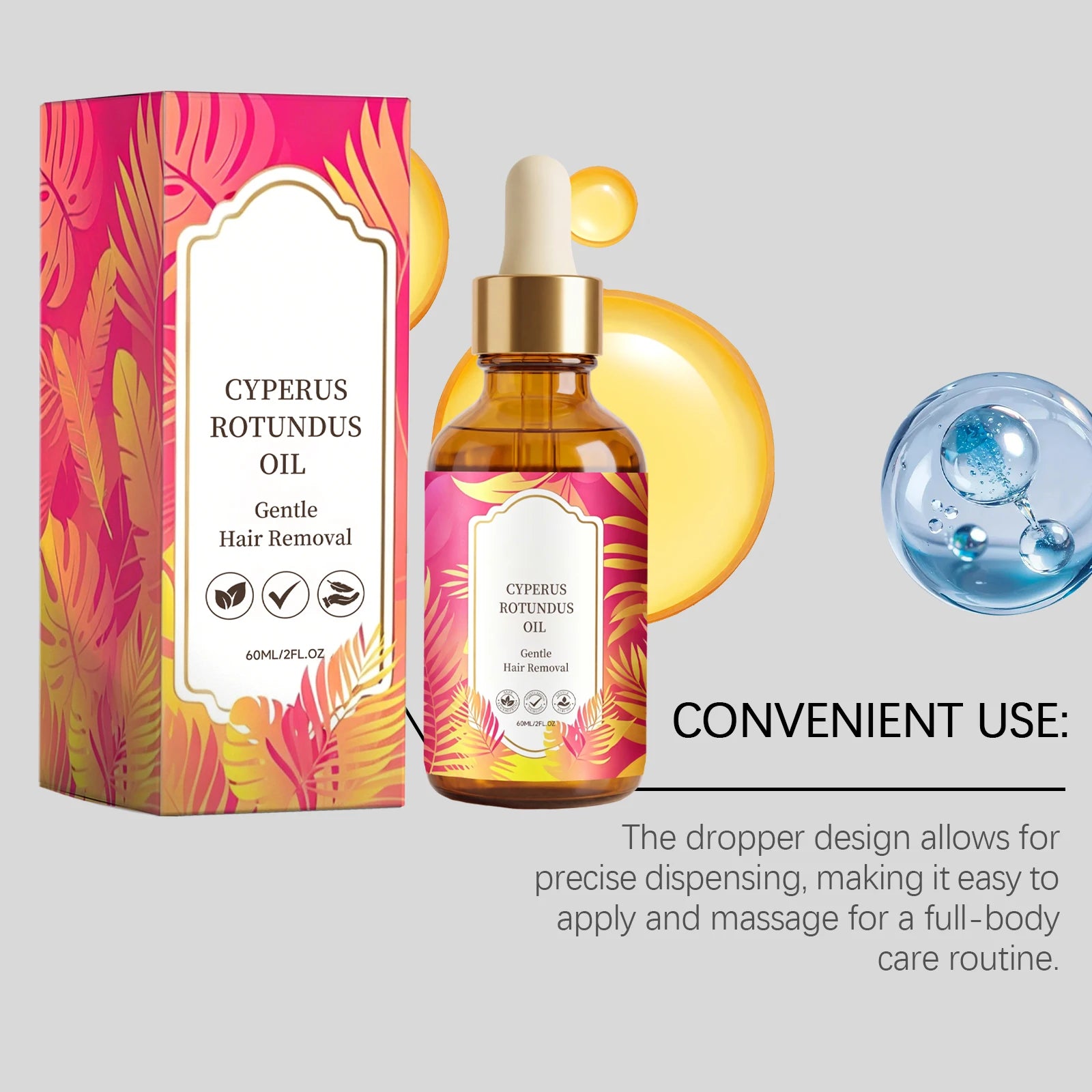 Cyperus Rotundus Oil – Hair Growth Inhibitor & Deep Moisturizing Care
