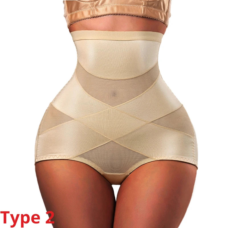 High Waist Trainer Body Shaper Panties for Women – Tummy Control Slimming Shapewear Girdle Underwear