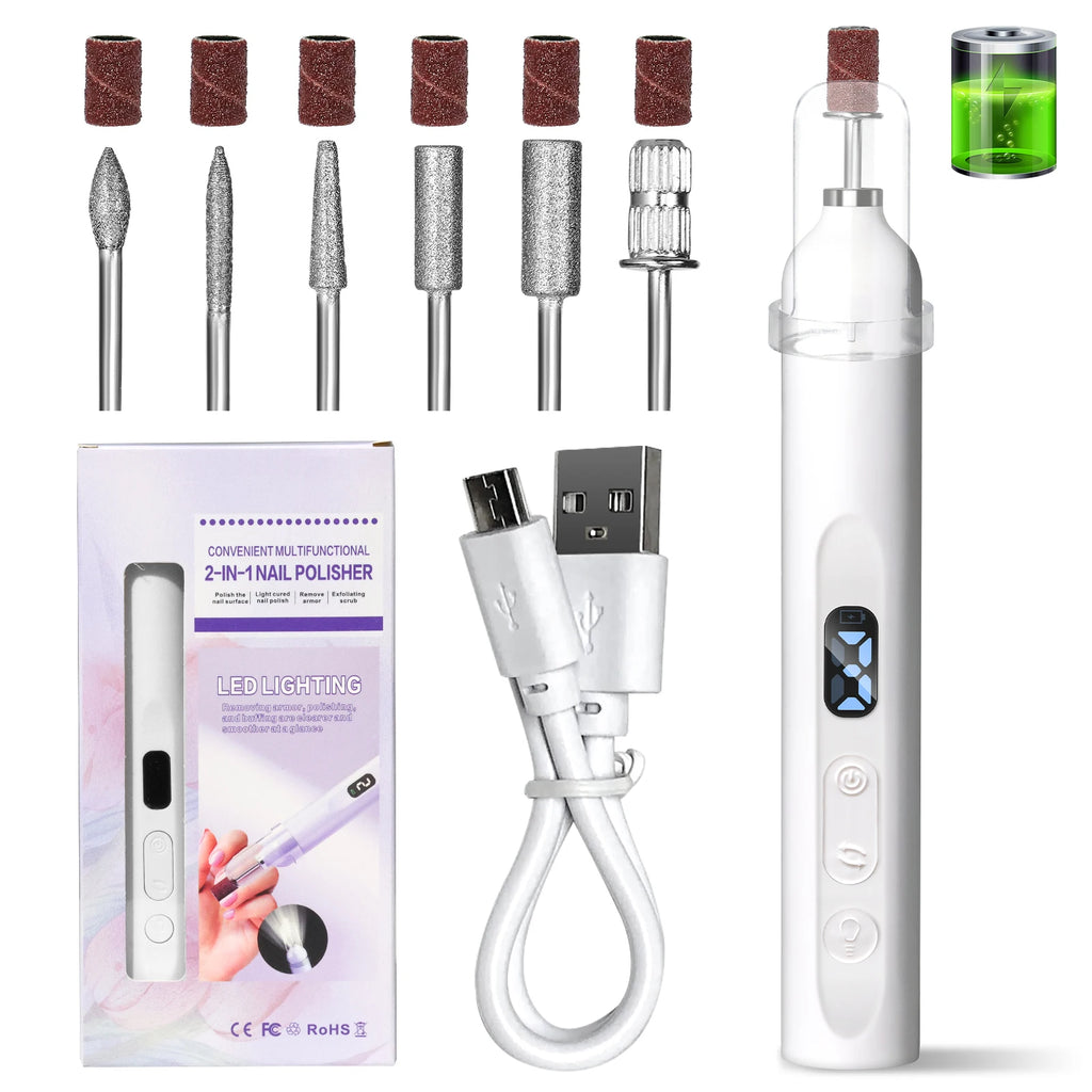 Nail Pro 2-in-1™ Electric Drill and UV Lamp – Portable Gel & Acrylic Nail Care Tool