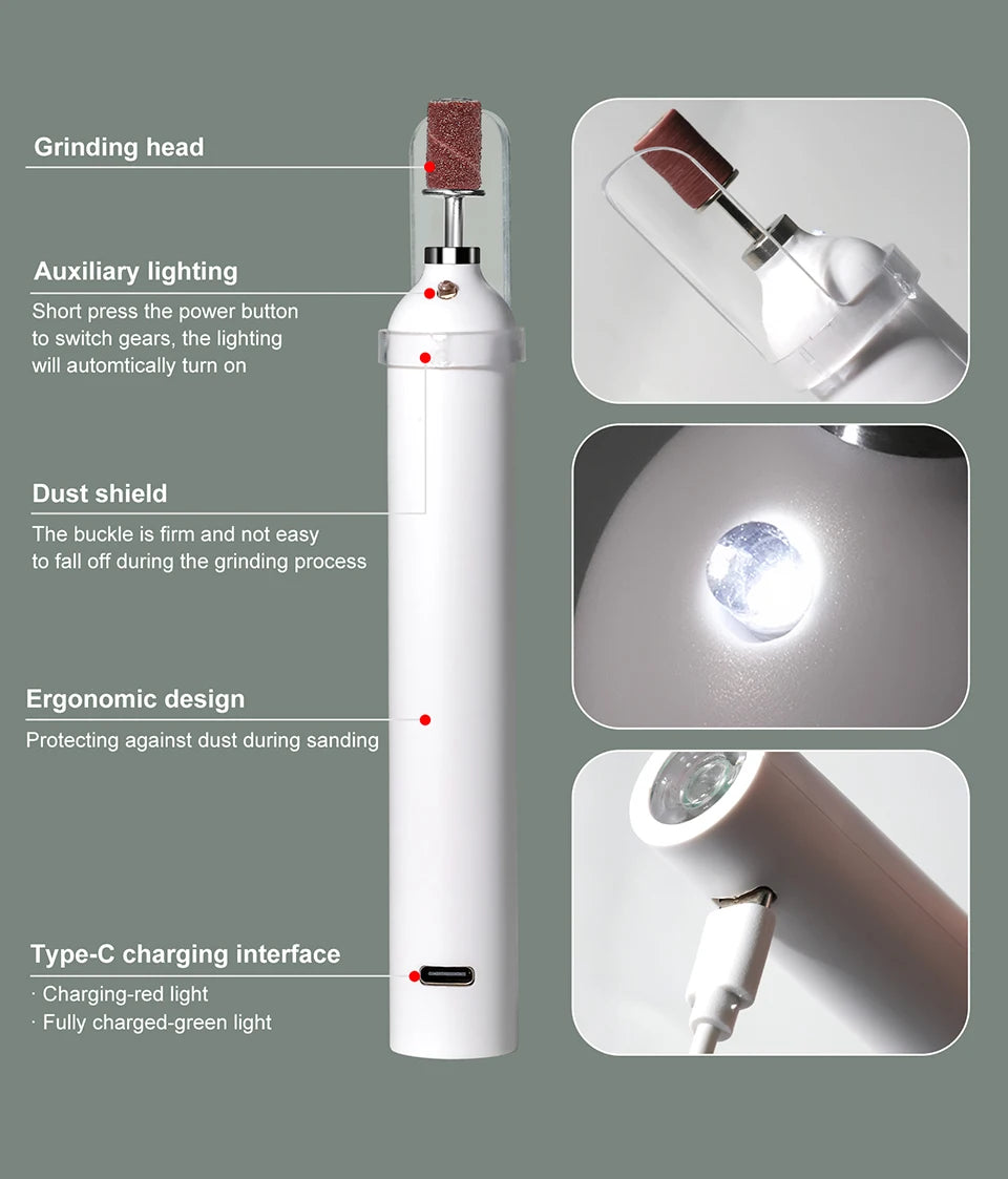 Nail Pro 2-in-1™ Electric Drill and UV Lamp – Portable Gel & Acrylic Nail Care Tool