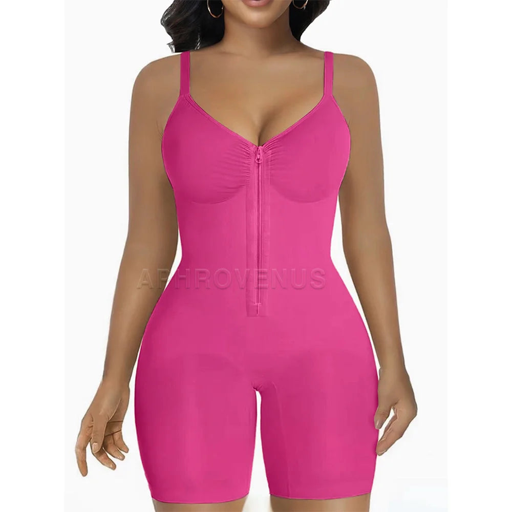 SHAPERX Shapewear for Women Tummy Control Bodysuits Zip-Up Comfort Ultra Stretch Fabric Customizable Fit Breathable Mesh Design Comfortable Fit