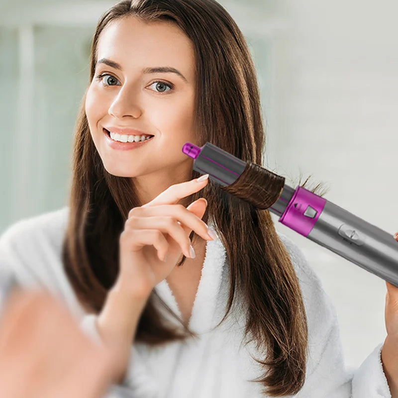Iruibo 5-in-1 Hair Curler & Hot Air Styler Set – Professional Curling, Straightening & Hair Styling Tool