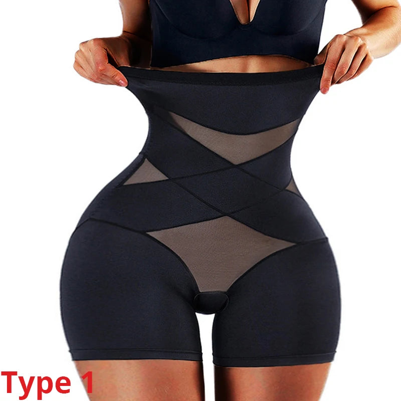 High Waist Trainer Body Shaper Panties for Women – Tummy Control Slimming Shapewear Girdle Underwear