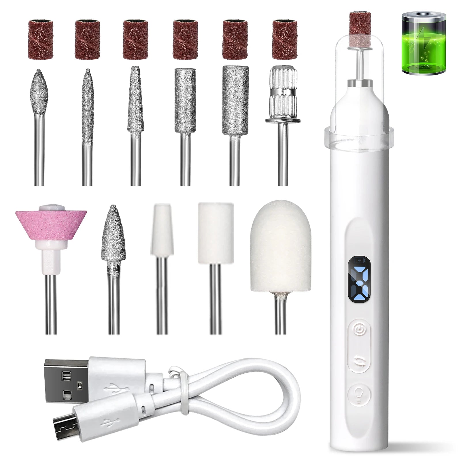 Nail Pro 2-in-1™ Electric Drill and UV Lamp – Portable Gel & Acrylic Nail Care Tool