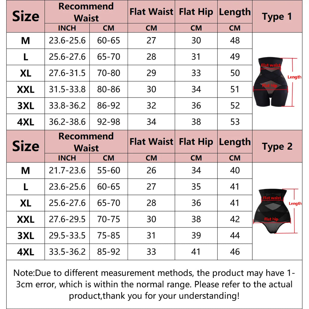 High Waist Trainer Body Shaper Panties for Women – Tummy Control Slimming Shapewear Girdle Underwear