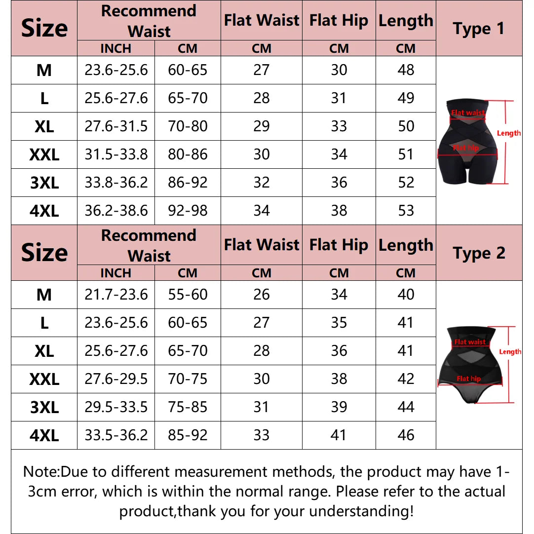 High Waist Trainer Body Shaper Panties for Women – Tummy Control Slimming Shapewear Girdle Underwear