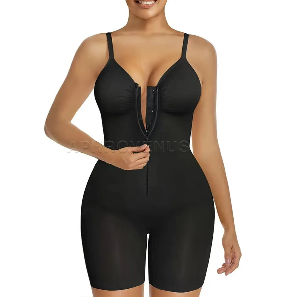SHAPERX Shapewear for Women Tummy Control Bodysuits Zip-Up Comfort Ultra Stretch Fabric Customizable Fit Breathable Mesh Design Comfortable Fit