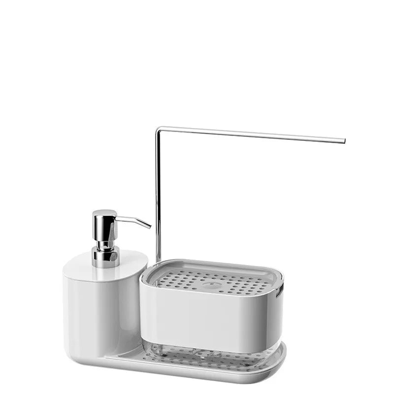 SinkPro™ 4-in-1 Kitchen Sink Organizer | Dish Soap Dispenser, Sponge Holder & Storage Rack