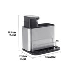 SinkMaster™  3-in-1 Kitchen Sink Organizer – Soap Dispenser, Cutlery Holder & Dish Drying Rack