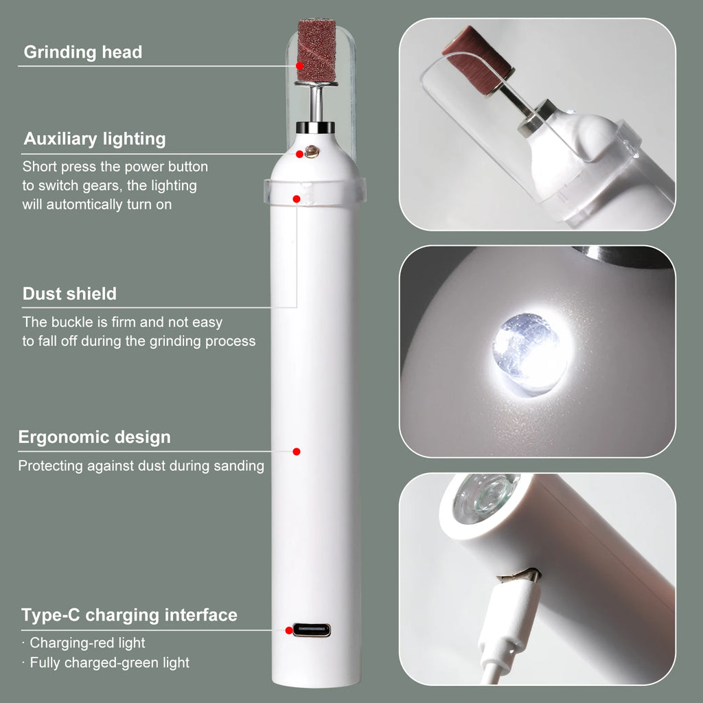 Nail Pro 2-in-1™ Electric Drill and UV Lamp – Portable Gel & Acrylic Nail Care Tool