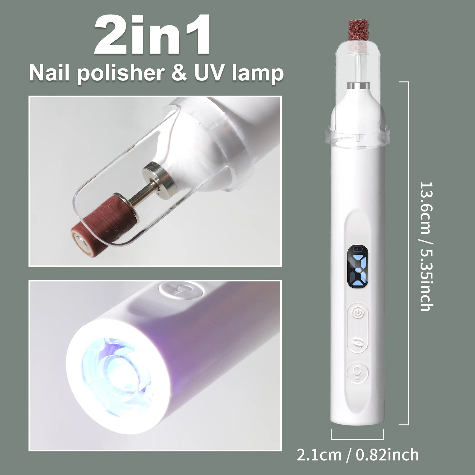 Nail Pro 2-in-1™ Electric Drill and UV Lamp – Portable Gel & Acrylic Nail Care Tool