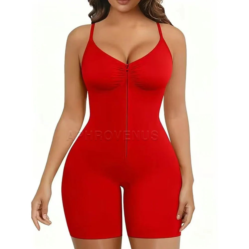 SHAPERX Shapewear for Women Tummy Control Bodysuits Zip-Up Comfort Ultra Stretch Fabric Customizable Fit Breathable Mesh Design Comfortable Fit