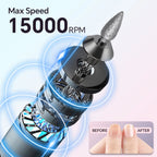 Professional Electric Nail Drill Kit with LED Display – 12 Drill Bits for Acrylic, Gel, Manicure & Pedicure Nail Polishing