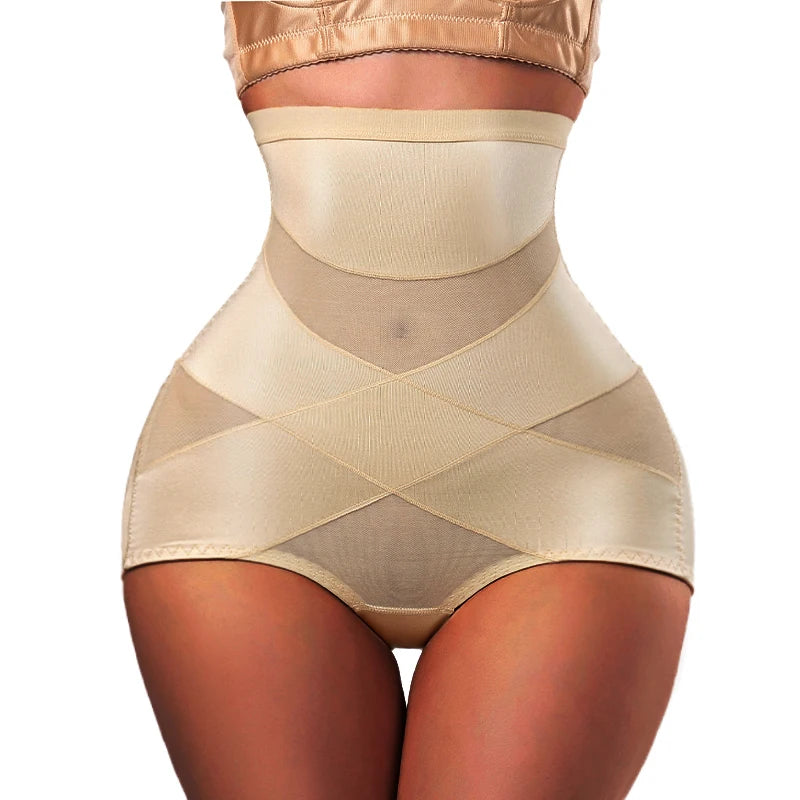 High Waist Trainer Body Shaper Panties for Women – Tummy Control Slimming Shapewear Girdle Underwear