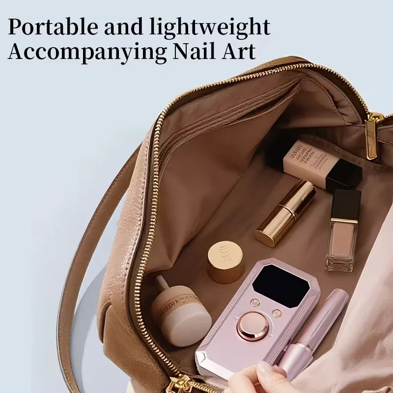Professional Electric Nail Drill Kit with HD Digital Display – USB Rechargeable Nail & Gel Polisher, 11 Drill Bits & 20 Sanding Bands