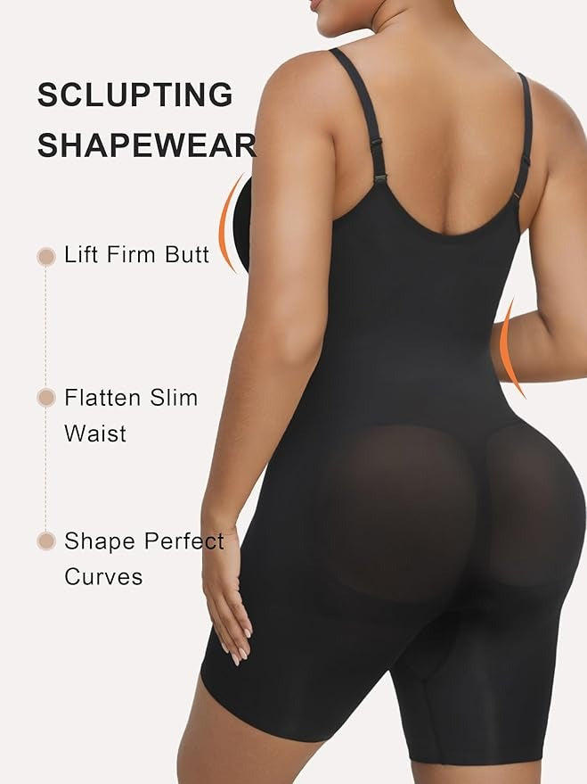 SHAPERX Shapewear for Women Tummy Control Bodysuits Zip-Up Comfort Ultra Stretch Fabric Customizable Fit Breathable Mesh Design Comfortable Fit